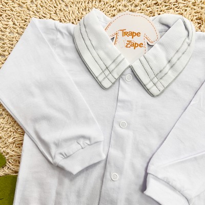 body gola bordada- hashtag cinza body gola bordada- hashtag cinza